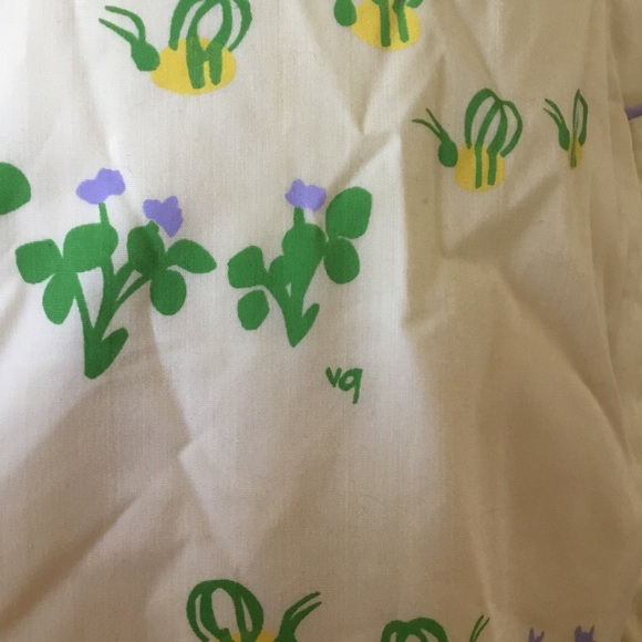 Vintage 70’s The Vested Gentress Yellow Floral Lined Skirt - Picture 10 of 12